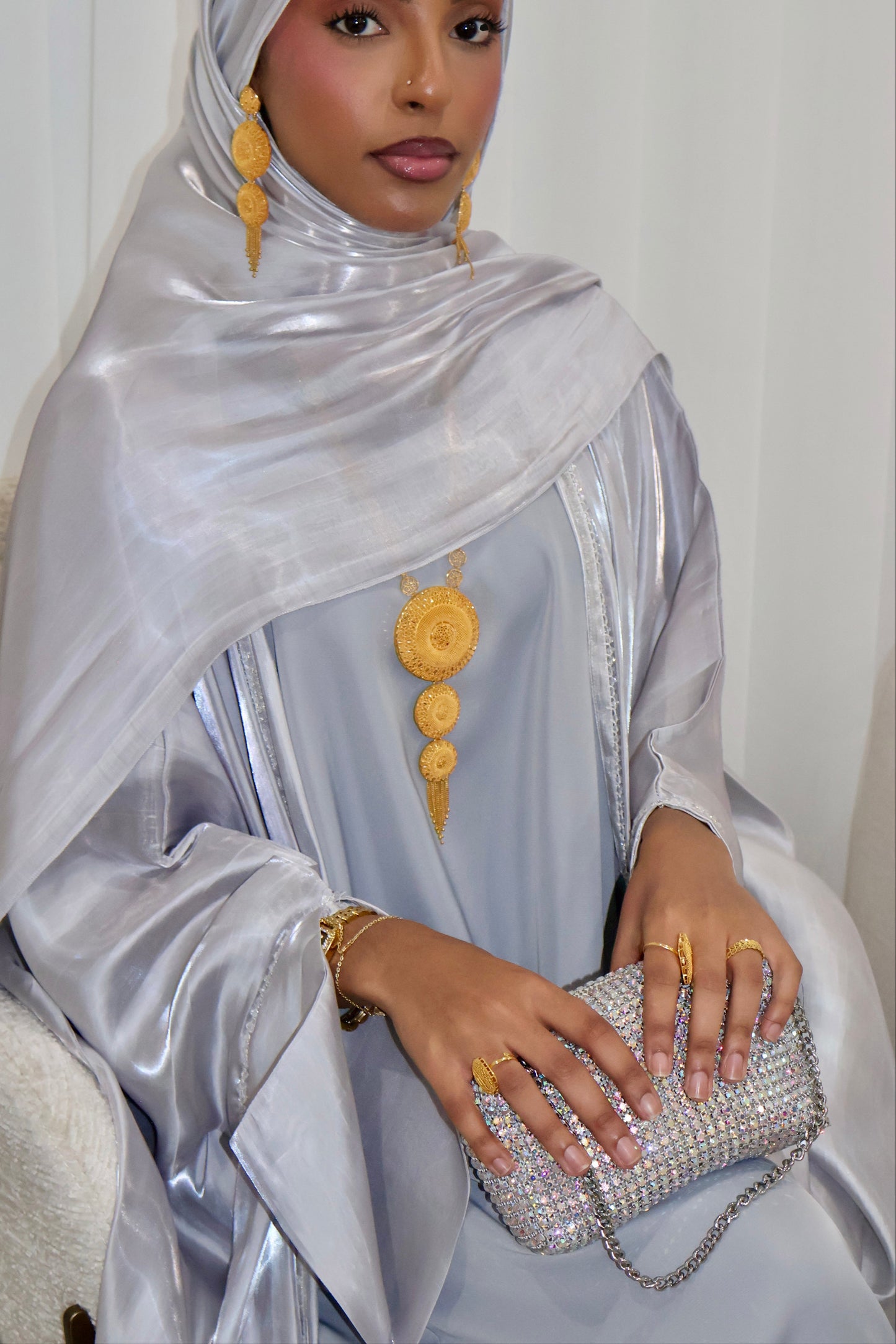 Loujain Luxe Abaya | Moonlight