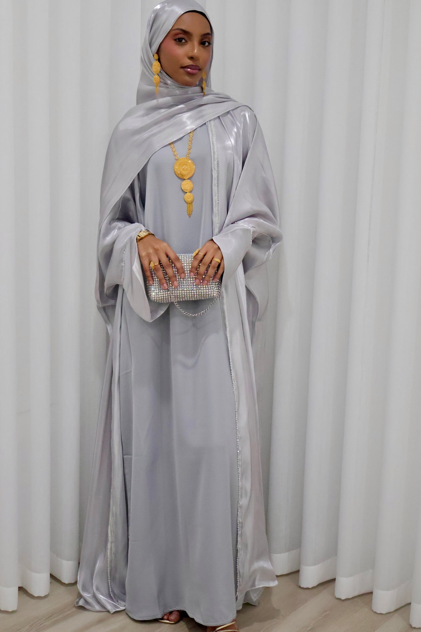 Loujain Luxe Abaya | Moonlight