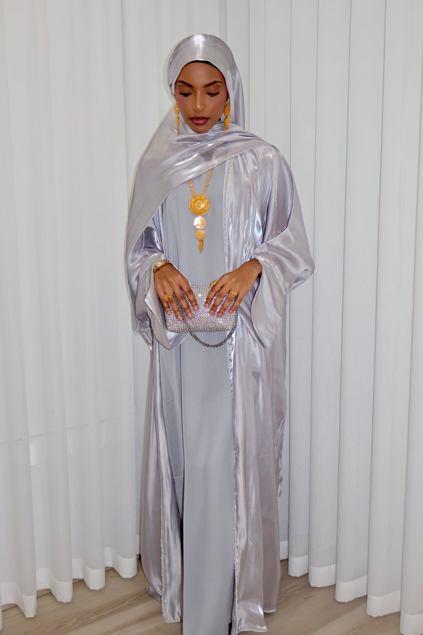 Loujain Luxe Abaya | Moonlight