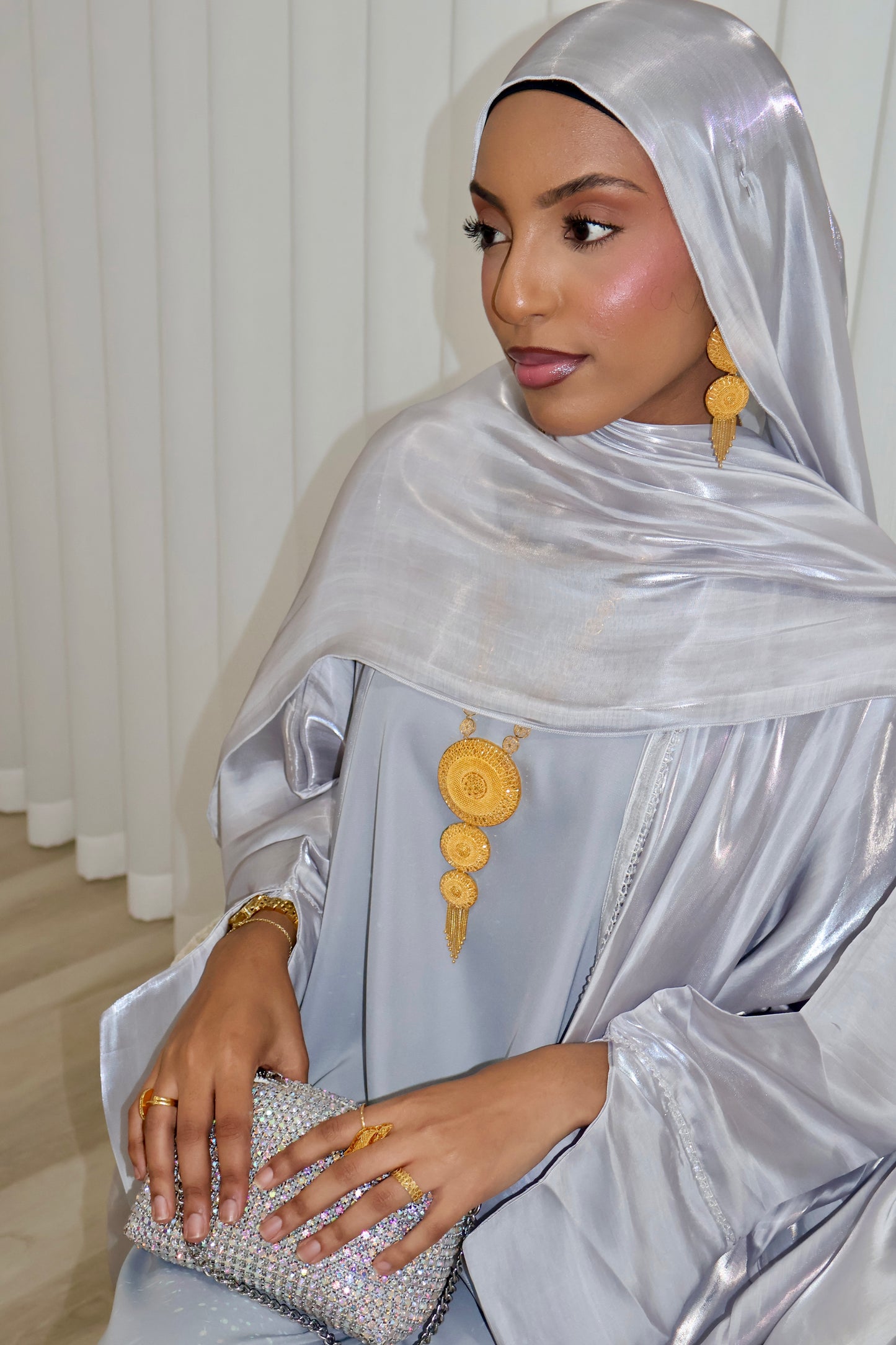 Loujain Luxe Abaya | Moonlight