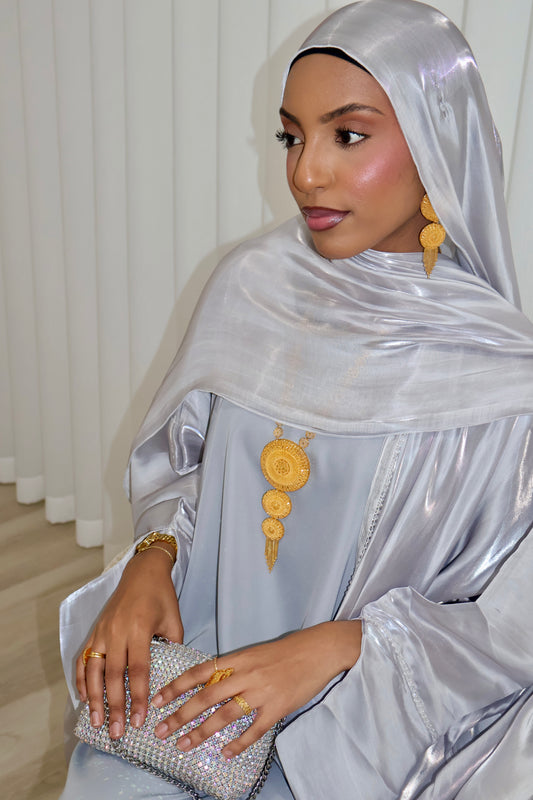 Loujain Luxe Abaya | Moonlight